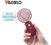 VAORLO Mini ventilador Cool Wind Summer Artifact 500mAh ventilador portátil al aire libre ventilador de mano color rosa