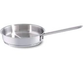 Sartén Fissler Snacky de 16 cm, apta para horno a gas, totalmente de acero inoxidable, japonesa, plateada, Fire/IH [Producto autorizado] 008-316-16-100 plata
