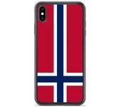 Funda iPhone - Drapeau Norvège - XS Max - Souple de silicona - Plástico transparente - Souple