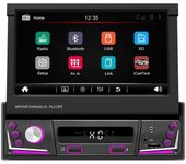 Reproductor multimedia MP5 con radio para coche de 1 DIN, navegación universal de 7 pulgadas con Android Auto y Bluetooth, pantalla HD, USB, TF, FM, estéreo with carplay