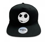 Pesadilla antes de Navidad Gorra Snapback con cara de Jack Skellington One Size blanco/negro