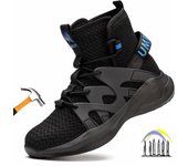 Botas de seguridad para el trabajo para hombres, zapatos de seguridad antipinchazos y antiaplastamiento, zapatillas de trabajo antideslizantes para hombre, zapatos de trabajo de invierno 39