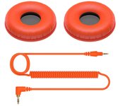 Almohadillas para los oídos con cable rizado HC-CP08-M para los auriculares Pioneer DJ HDJ-CUE1