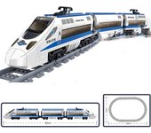 KAZI 98227 415 Uds GBL tren eléctrico con batería de alta velocidad DIY bloques de construcción juguetes de regalo para niños