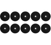 10 etiquetas RFID de 125 KHz para sistemas de control de rondas de vigilancia.(Negro) blanco