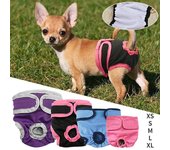 Pañales para perros femeninos lavables súper absorbentes para pantalones sanitarios cómodos XS negro