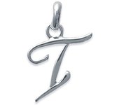 Les Trésors De Lily [I9085] - Pendentif Argent 'Lettre I' argenté - 10x15 mm plata