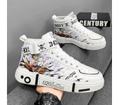 2024 Zapatillas de deporte de anime, zapatos de cosplay, zapatos de anime para hombres, zapatos casuales para hombres, zapatos para correr para hombres 35 blanco
