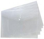 Tiger Cartera A3 con cierre automático One Size blanco transparente