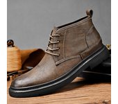 Botas Chukka para Hombre Botas de Tobillo de Vestir Informales Zapatos de Cuero de caña Media para Hombres Zapato de Trabajo de Negocios clásico para Hombres 39 negro
