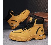 Zapatillas de deporte para hombre 2024, botas de combate tácticas transpirables para exteriores, zapatos de invierno para senderismo al aire libre, botas de desierto ligeras y antideslizantes para hombre 39 amarillo