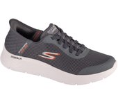 Zapatillas sin cordones Skechers: Go Walk Flex - Hands Up, zapatillas de hombre en color gris 44