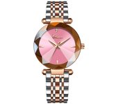 Reloj de pulsera impermeable para mujer, popular, de cuarzo japonés, de acero inoxidable, ideal para negocios, ideal como regalo de novia, con esfera de cristal, ChenXi-L309