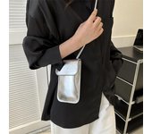 Bolsos casuales para mujer, carteras de PU, monederos de color sólido para teléfono móvil, bolso cruzado para mujer, bolso de mano, bolsos de dinero para mujer, bolso mensajero negro