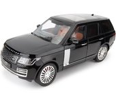 Modelo de coche Land Rover Range Rover a escala 1/18, coche de juguete de aleación de zinc con retroceso, vehículo todoterreno SUV con sonido y luz, regalo 1/18-Size:29*10.2*7.5cm negro