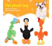 Juguete interactivo de peluche para perros con sonido, duradero, suave, Reduce las mordeduras y ladridos, suministros divertidos para mascotas, juguete para limpiar los dientes negro