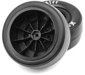 Ruedas y neumáticos de control remoto hexagonales de 12 mm, 4 piezas de repuesto de neumáticos 1/10 para Trax4 Slash Arma negro