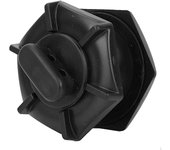 Válvula de drenaje para barco, PVC negro, reemplaza a la profesional para kayak de pesca inflable