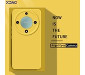 Funda de silicona líquida cuadrada de lujo con forma de ojos de ángel para Honor Magic5 Pro Lite, funda protectora trasera de 360 grados para Magic 5, 5Pro, 5Lite Honor Magic 5