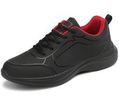 MCTIN Zapatillas de deporte para hombre Primavera Otoño Zapatos de plataforma con cordones casuales Zapatos deportivos ligeros para hombres 39 negro