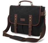 Bolso de mano para hombre, de lona europea y americana, bandolera portátil de un solo hombro, maletín para ordenador de 15,6 pulgadas One Size