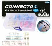 CONNECTOX Juego de conectores de soldadura termorretráctiles para manguera y cable, resistentes al agua, 50 unidades