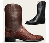 Botas vaqueras retro occidentales para hombre, zapatos de caballero de talla grande 38-48, nuevas botas de otoño e invierno para hombre, ligeras y cómodas 38 marrón