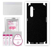 apgo Protective Skin Sticker for the back+sides compatible with Realme X50 Pro 5G, Full Wrap Film, Foil, Vinyl - Pattern Matte Black