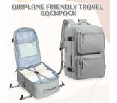 Mochila de viaje grande, bolsa de cabina Easyjet 45 x 36 x 20, mochila para mujer y hombre, mochila para portátil escolar, mochila impermeable para senderismo