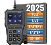 Lector de códigos OBD2 YM519 Check Engine System Herramienta de diagnóstico de automóviles Probador de batería Lector de códigos Borrado/borrado de códigos Escáner de códigos de falla Multilingüe YM519