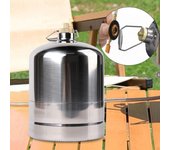 Recipiente de combustible de Gas para Camping contenedor de almacenamiento recargable vacío, tanque para 1.35L