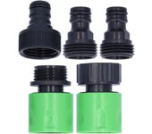 Conector rápido de manguera NPT 3/4, acoplador de rosca macho hembra para riego de césped y jardín