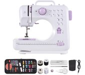 Máquina de coser para principiantes con accesorios completos, minimáquina de coser eléctrica portátil de mano US plug