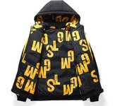 Chaqueta de algodón de otoño e invierno para hombre, cálida y cómoda, acolchada, gruesa, con doble cara, con gorra extraíble XS negro