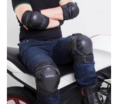 Rodillera y coderas para ciclismo, rodillera para bicicleta de montaña, motociclismo, 1 par