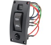 Panel de Control de limpieza de cubierta de barco, alarma, interruptor de bomba de sentina de 12-24V, resistente al agua, para bombas de sentina de barco S4128 negro