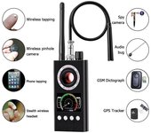 Detector de señal RF inalámbrico antiespía K68, rastreador GPS GSM, dispositivo de espionaje con cámara oculta, versión profesional militar negro