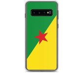 Coque Téléphone - Samsung - Galaxy S10 - Drapeau Guyane - Souple - Multicolore