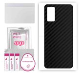 apgo Protective Skin Sticker for the back compatible with Honor Play4 Pro, Wrap Film, Foil, Vinyl - Pattern Carbon Black