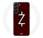 Coque pour Samsung Galaxy S21 FE Ozark Saison 4 Logo Z Blanc Fond Rouge