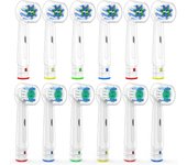 Evolution Trustnice Braun Oral B Cepillo de repuesto compatible con EB50 EB17 Cepillo de dientes eléctrico Cepillo de repuesto para Braun Oral B Reemplazo Oral blanco