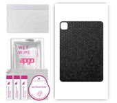 Adhesivo de vinilo para la parte trasera de la funda apgo compatible con Apple iPad Pro 11 2022, resistente a los arañazos, fácil de instalar - Panal negro