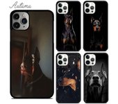 Funda de teléfono con perro Doberman Pinscher para iPhone 11 12 13 14 Pro Max mini X XR XS SE 2020 6 7 8 Plus Samsung Galaxy S21 S22 iPhone 6plus