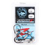 Tackle Tactics Cabeza de plantilla TT Headlockz HD de 1/16 oz y 1/0, paquete de 6 (3542)