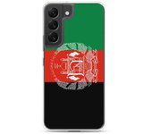 Coque Téléphone - Samsung - Galaxy S22 Plus - Drapeau Afganistán - Souple - Multicolore
