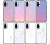 Funda de silicona para teléfono con diseño de flores Love Yourself para Xiaomi Redmi Note 10, 10T, 10S, 9S, 8T, 9, 8, 7 Pro Max, 8A, 9A, 9C, 9T, color negro Redmi 8A