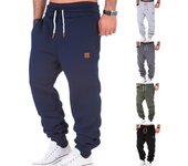 Pantalones de chándal sueltos informales con vendaje de color deportivo a la moda para hombre L