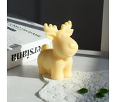 Molde de silicona para velas navideñas DIY - Diseño 3D de reno y campana, perfecto para adornos de yeso y manualidades de decoración del hogar. 2 Round Bell