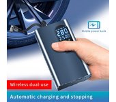 Bomba de aire recargable de 150 PSI, inflador de neumáticos portátil, compresor digital inalámbrico para bicicletas, balones y barcos.