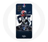 Coque pour Samsung Galaxy A71 Formule 1 Max Verstappen Pilote automobile F1 Bleu